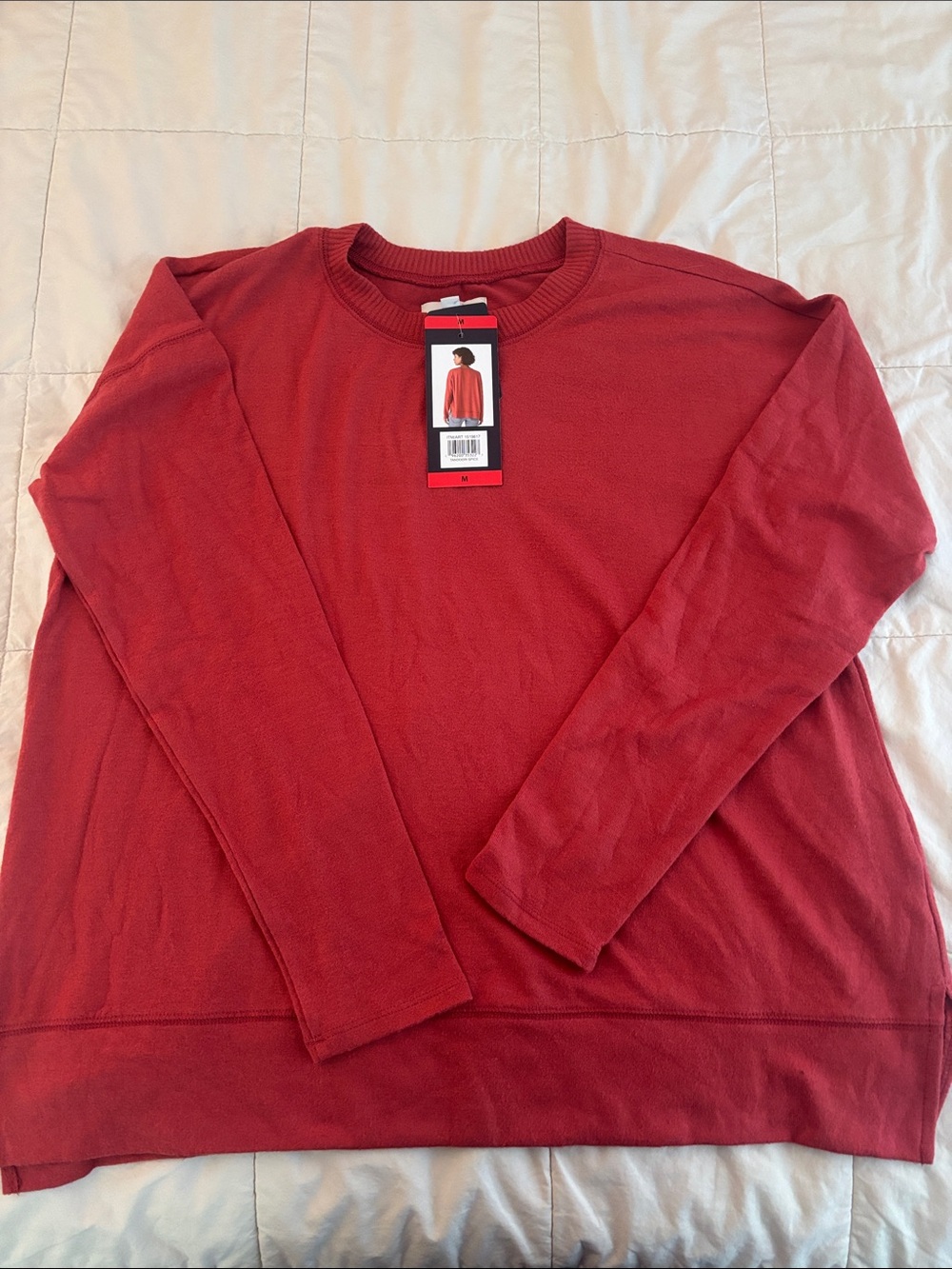 Lucky Brand Women's Red Crewneck Sweater